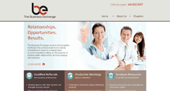 Desktop Screenshot of businessexchangeinc.com